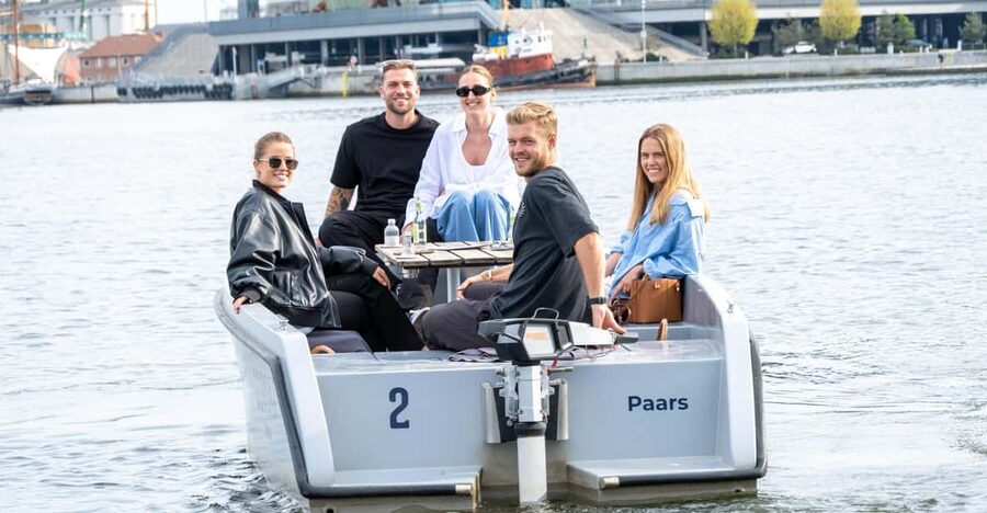 Aarhus: 1 or 1,5 Hour Boat Rental - No License Required - Taking the helm at Aarhus Harbor