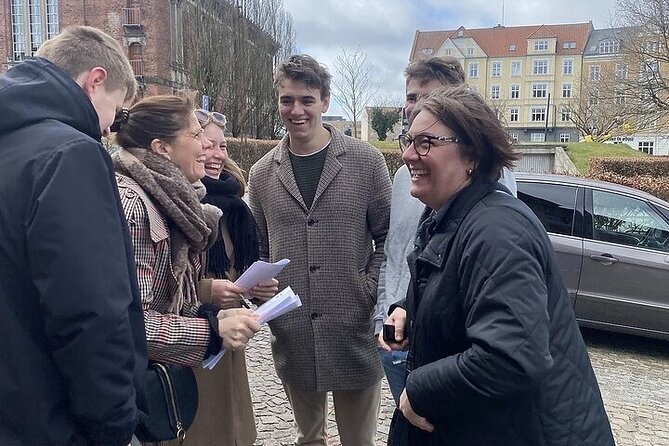 Aarhus Self guided Mystery hunt Sabotage in Danish - Starting at Børnenes Kontor by Bispetorvet