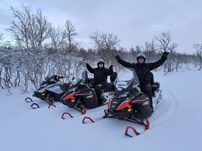 Alta: Guided Snowmobile Safari on Finnmarksvidda With Snacks - Crossing frozen lakes and open snow