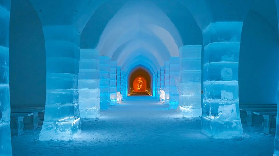 Alta: Igloo Ice Hotel and Hiking to the Frozen Waterfall. - A practical five-hour outing from Alta
