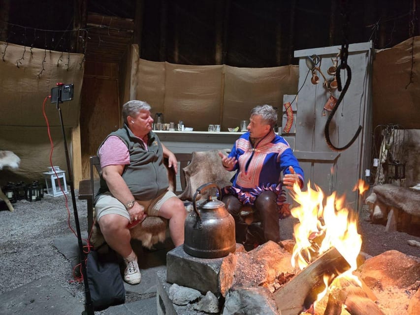 Alta: Sami Cultural Experience with Lavvu and Reindeers - Trying traditional Sami clothing
