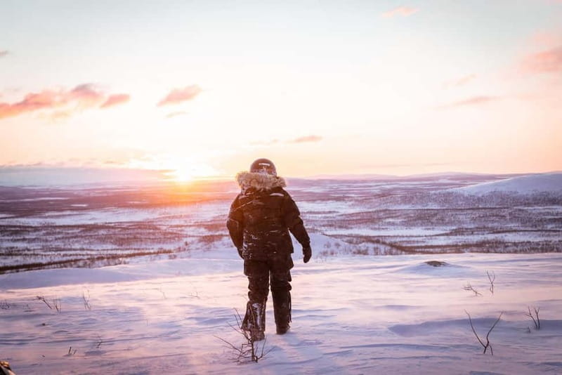 Arctic Dream - Snowmobile Safari to Lapland Viewpoint - From Kiruna hotels to Máttaráhkká Northern Light Lodge