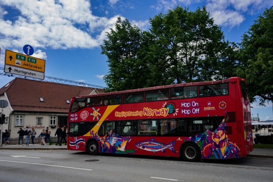 Bergen: City Sightseeing Hop-On Hop-Off Bus Tour - Starting at Skolten and getting your bearings