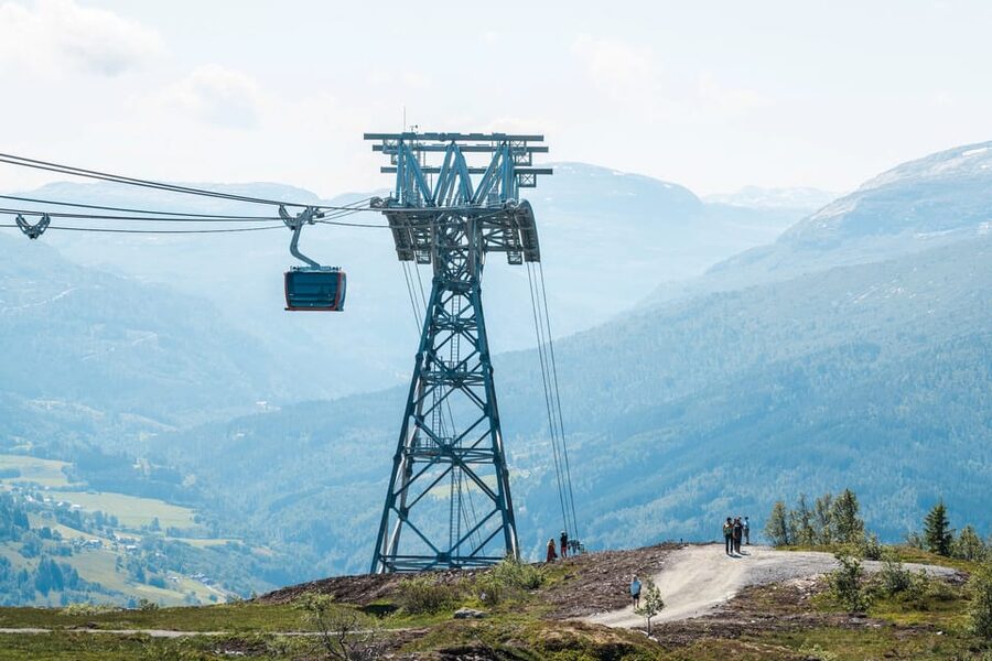 Bergen: Hardangerfjord, Voss Gondola & 3 Great Waterfalls - Crossing the Hardanger Bridge toward Vøringsfossen