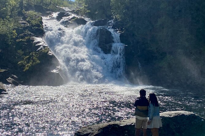 Bergen in a day, Guided tour: Old Town, Waterfalls & Waffles - Fossen Bratte begins the waterfall day