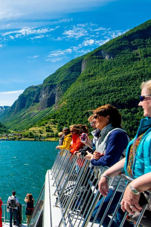 Bergen: Nærøyfjorden, Flåm, and Stegastein Guided Bus Tour - Gudvangen and the road toward the fjord