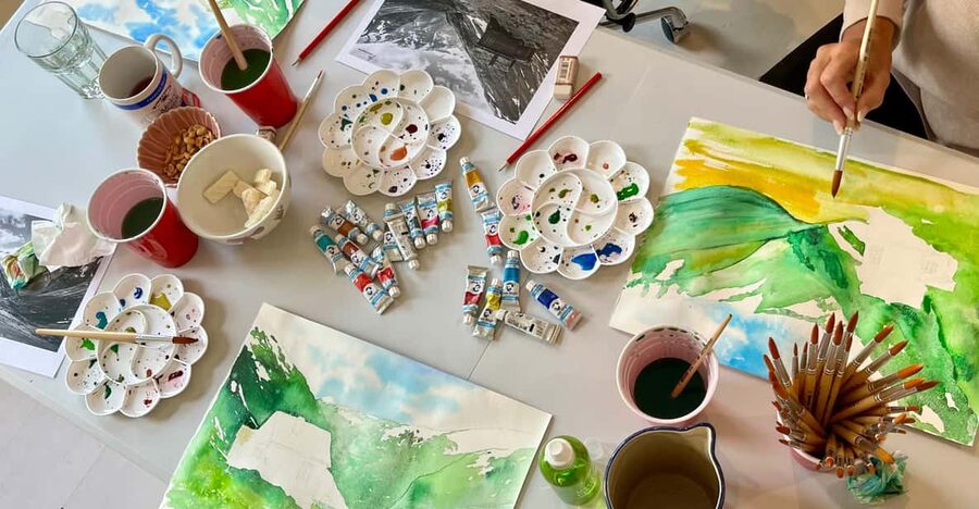 Bergen: paint Norwegian landscape with watercolor - Why a watercolor class fits a Bergen visit