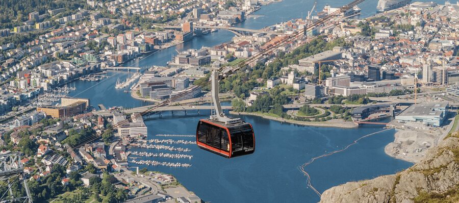 Bergen: Round-Trip Ulriken Cable Car Ticket - From Bergen’s harbor to Haukelandsbakken 40