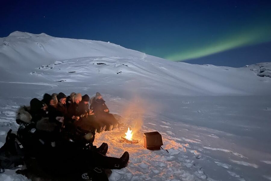 Björkliden/Abisko: Night Sky Snowmobile Tour - Riding into the Abisko night