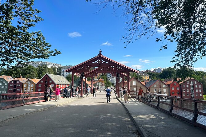 City Bus Tour in Trondheim, Norway - Passing Britannia and Stiftsgården