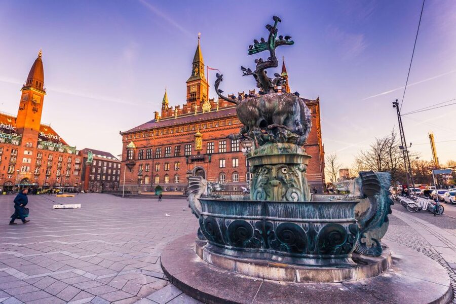 Copenhagen: Old Town and Nyhavn Private Family Tour - Starting beneath the Lur Blowers column