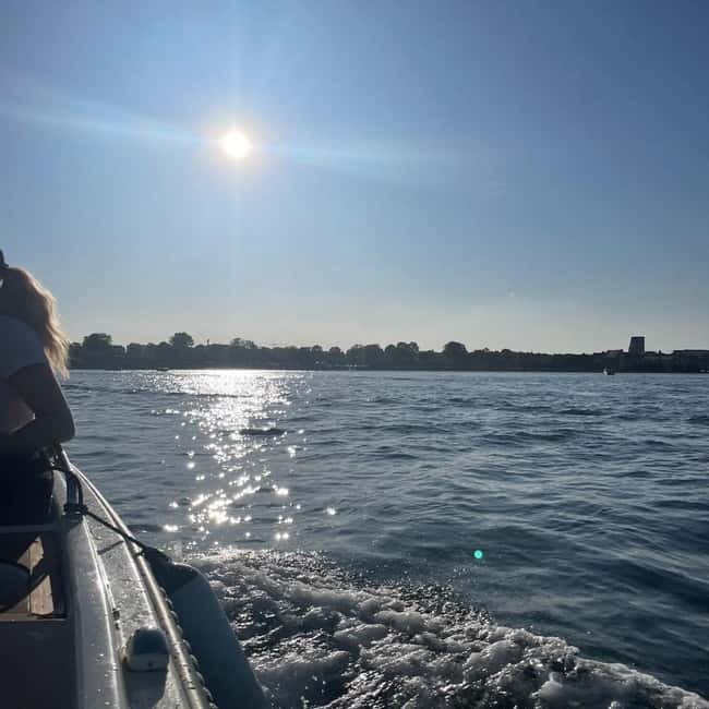 Copenhagen: Private Guided Boat Tour with City Highlights - Music, swimming, and drinks change the tone