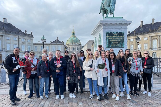 Copenhagen Walking Tour with Food Testing (smorrebrod dish & snap) - Amalienborg, the current royal home