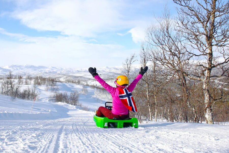 Dagali: 2-Hour Racing Toboggan Adventure - Getting fitted with the sled, helmet, and goggles