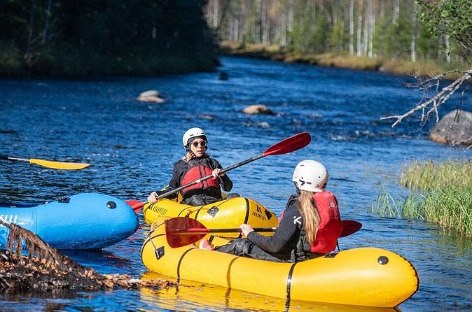 Family Packraft tour in Sälen - Snacks, lunch, and the return to Lindvallen