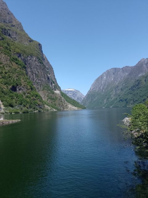 Flåm: Borgund Stave Church, Lærdal, and Stegastein Tour - Starting across the river in Flåm