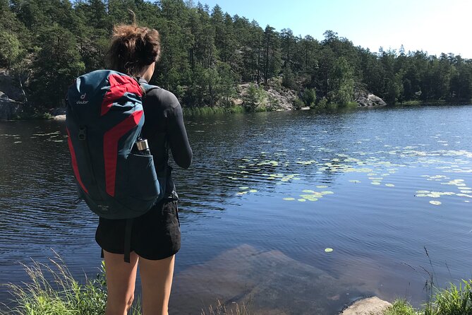 Forestbathing Slow Walking and Healing Spring Water, Stockholm - Walking around the small lake