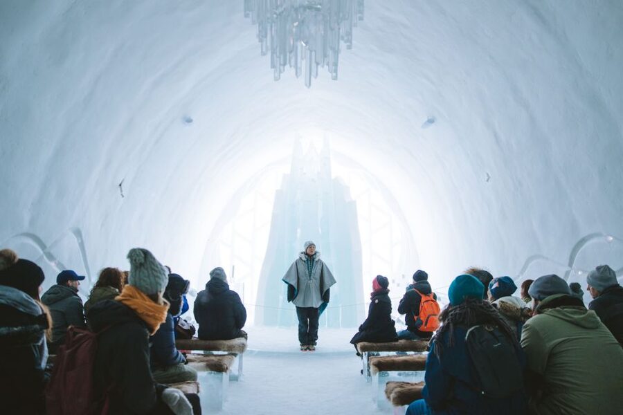 From Abisko: Explore the Icehotel - The ride from Abisko to Jukkasjärvi