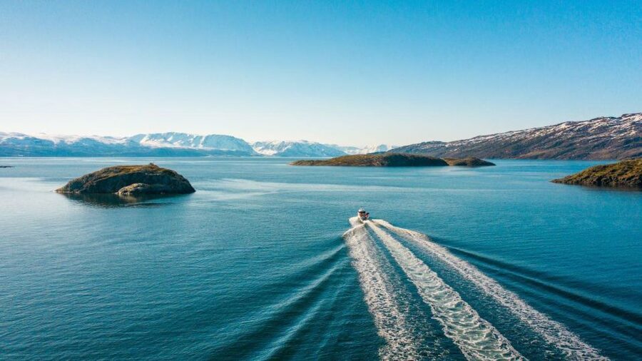 From Alta: Adventure Cruise in Alta Fjord - The safety briefing and cold-weather setup