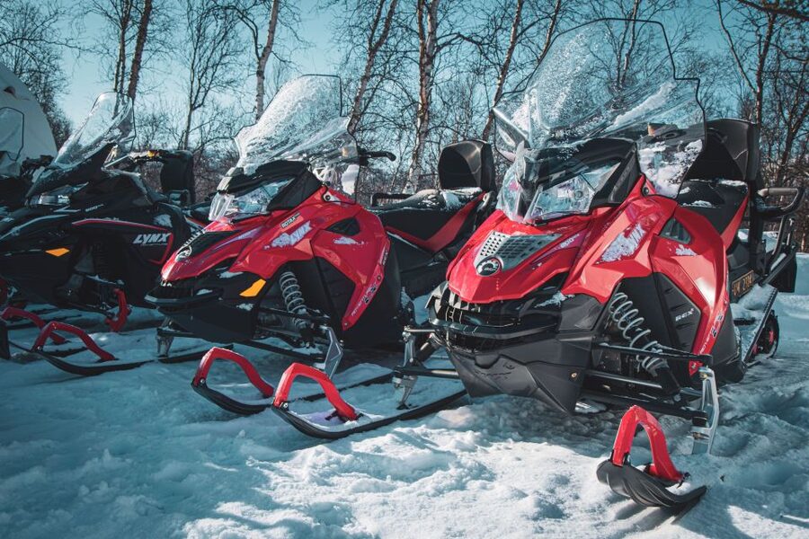 From Alta: Daytime Snowmobile Adventure - Leaving Alta for Gargia Valley