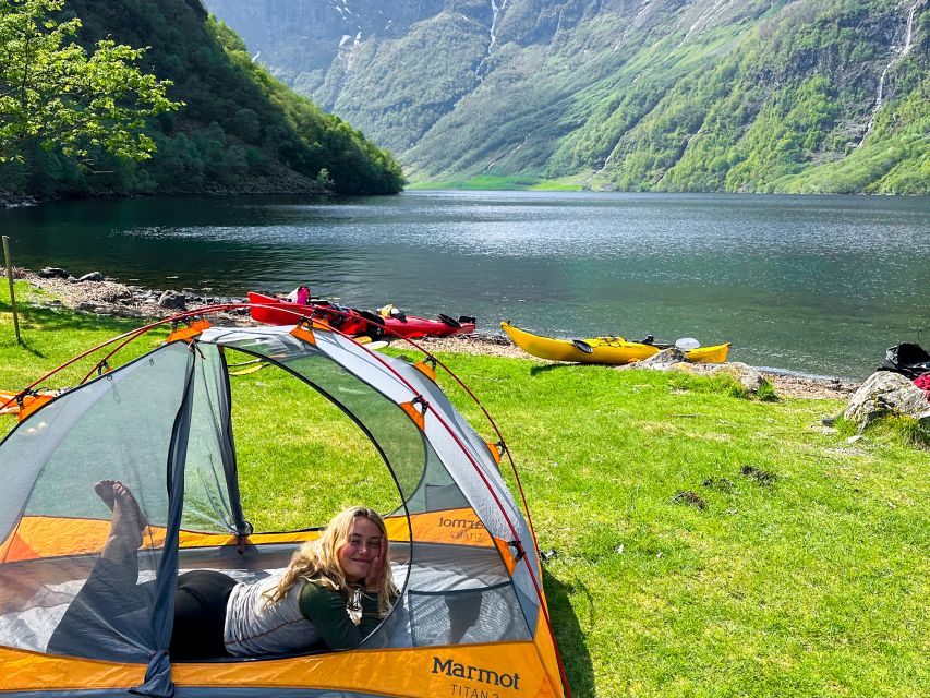 From Flåm: Nærøyfjord 3 Day Kayaking and Camping Tour - Camping is part of the bargain