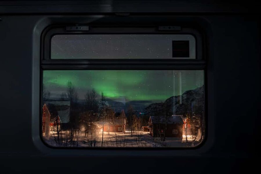 From Narvik: The Northern Lights Arctic Train Guided Tour - Katterat at 373 meters: the evening’s main scene