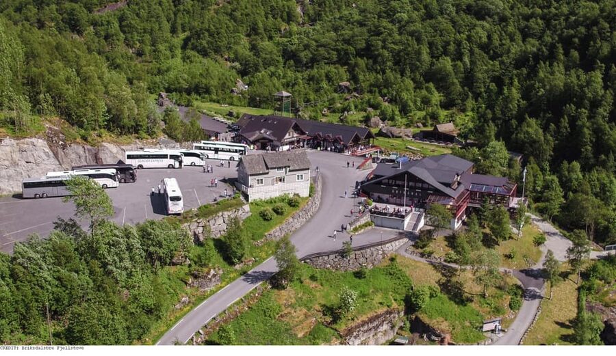 From Olden: Briksdal Glacier Guided Hiking Shore Excursion - Olden Lake gives you the first big views