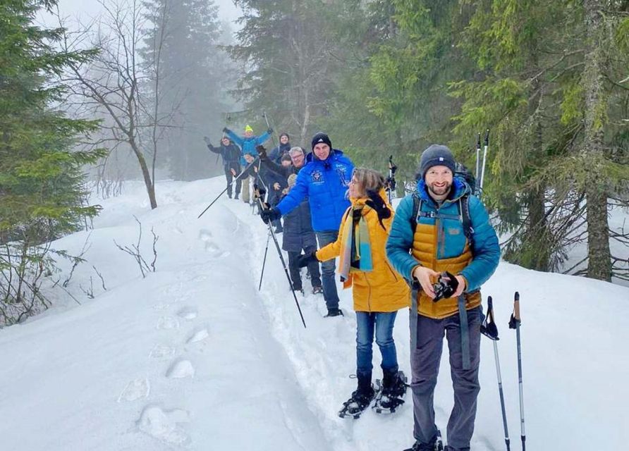 From Oslo: Oslomarka Forest Guided Snowshoeing Tour - From Backstube Opera to the winter woods