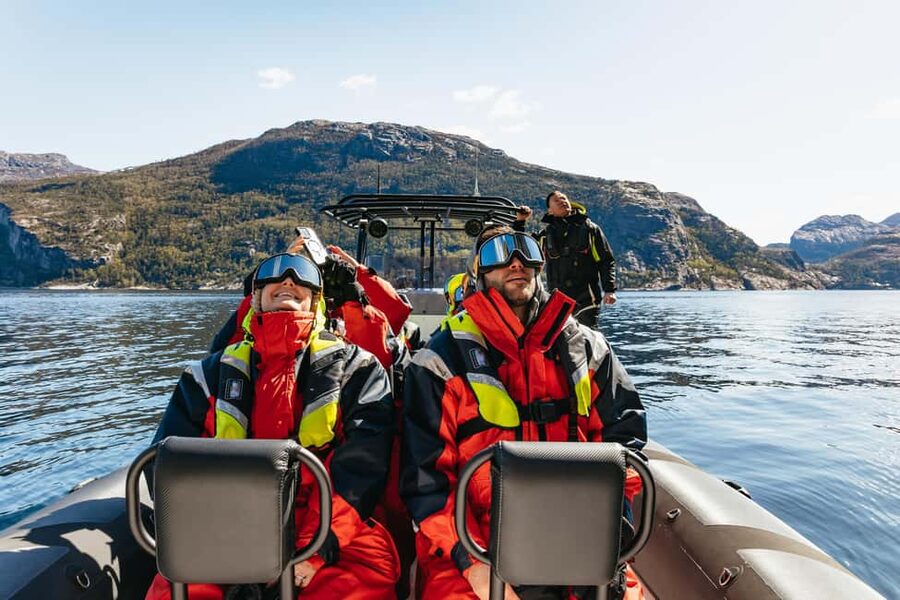 From Stavanger: Lysefjord Sightseeing RIB Boat Tour - The gear makes a real difference