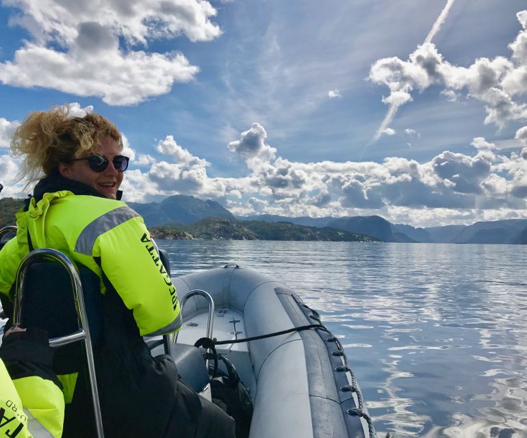 From Stavanger: RIB Tour to Lysefjord - Starting at the red wooden house in Stavanger