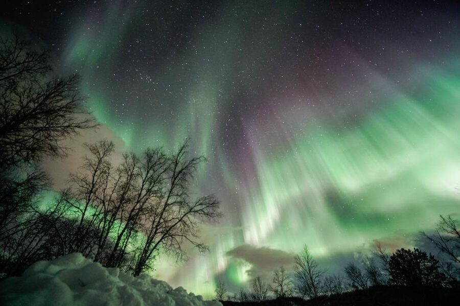 From Tromsø: Aurora Borealis Tour - What the lights may look like in real life
