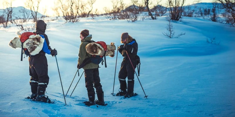 From Tromsø: Guided Husky Snowshoe Hike and Husky Camp Visit - Choosing the route on Kvaløya