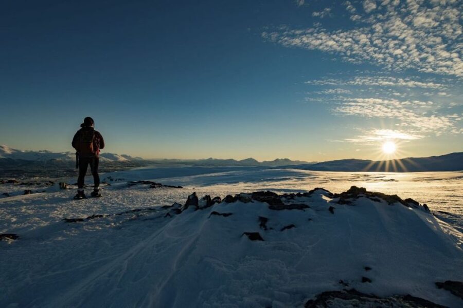 From Tromsø: Snowshoe Hike in the Arctic - The 30-minute ride to Ersfjordbotn