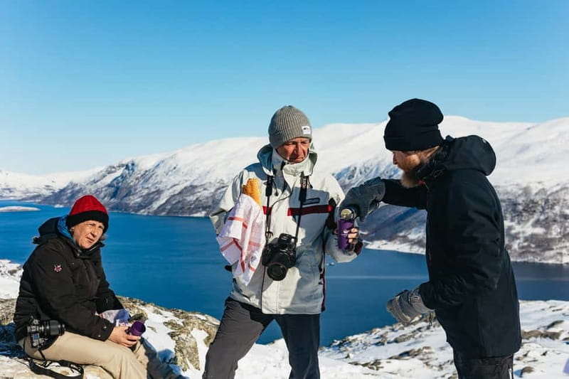 From Tromsø: Snowshoeing Hike with Picnic Lunch and Photos - Lunch with a view instead of a café