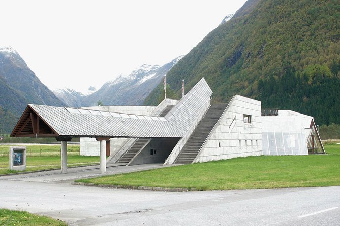Guided Fjord & Glacier Tour - From BERGEN - The Norwegian Glacier Museum explains the ice