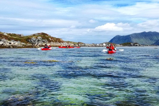Half Day Kayak - Northern Explores AS - Paddling northeast around Lofoten’s small islands