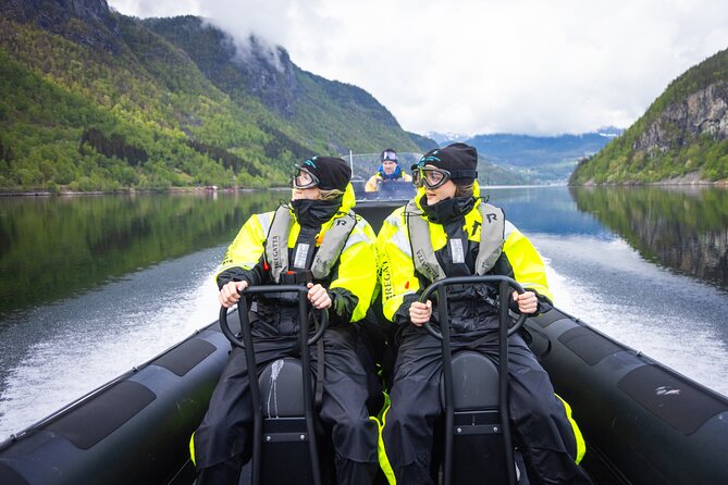 Hardangerfjord Ultimate RIB adventure from Ulvik - Ulvikafjord, a quieter branch near town