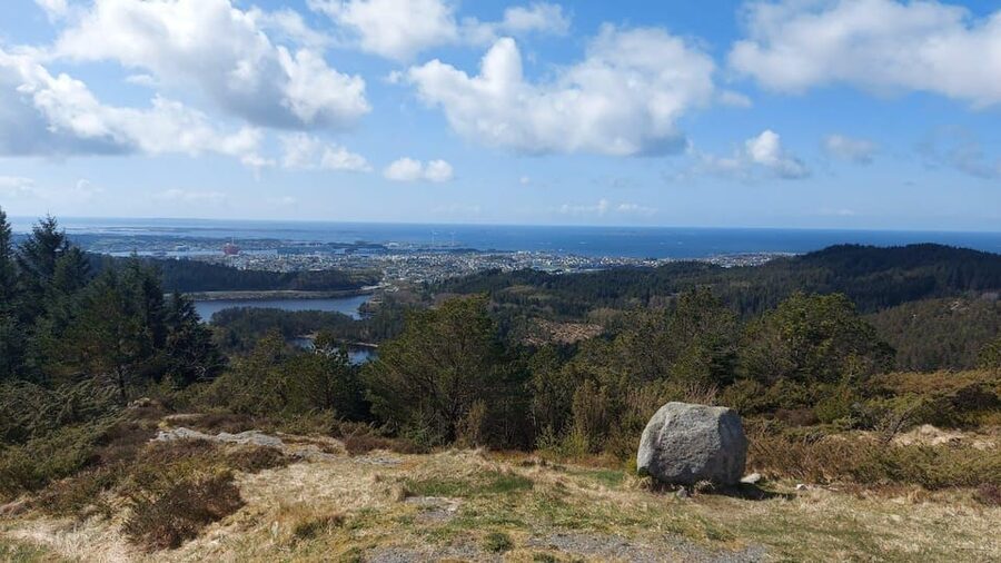 Haugesund: Guided Scenic Minibus tour of Haugesund - Steinsfjellet: Haugesund from above