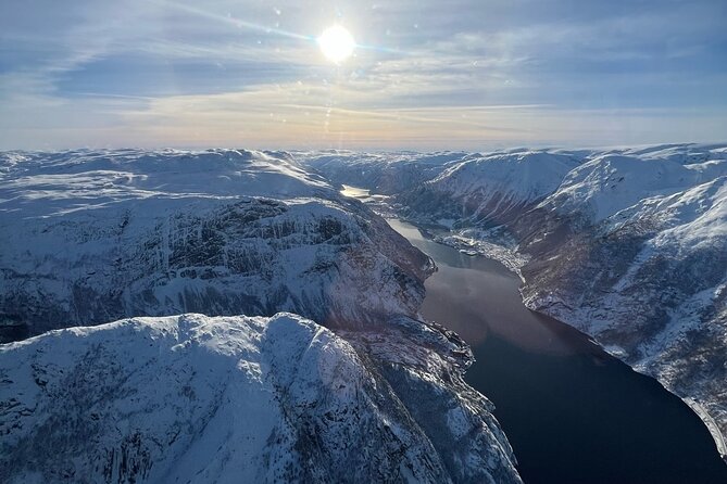 Helicopter Over Trolltunga and Waterfall Sightseeing from Bergen - The helicopter flight over Trolltunga