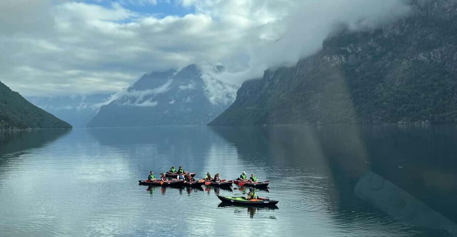 Hellesylt: Beginner-Friendly Fjord Kayaking Experience - Starting beside Hellesylt’s famous stunt village