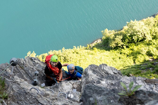 Hornelen Via Ferrata Wall of Witches Climbing Adventure - Clipping into the Wall of Witches