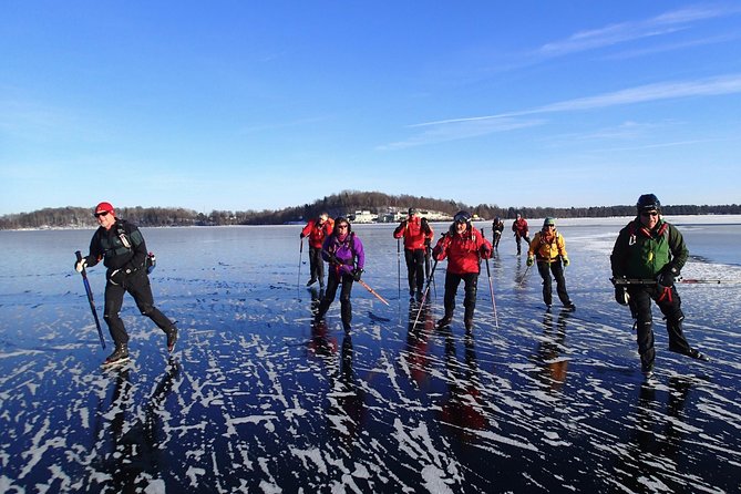 Introduction to Ice Skating on Natural Ice in Stockholm - Learning on a pond, river, or lake