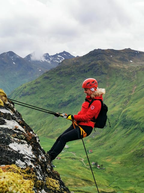 Lofoten: Full Day Combo tour, (kayaking and rappelling) - Kayaking back by a new route