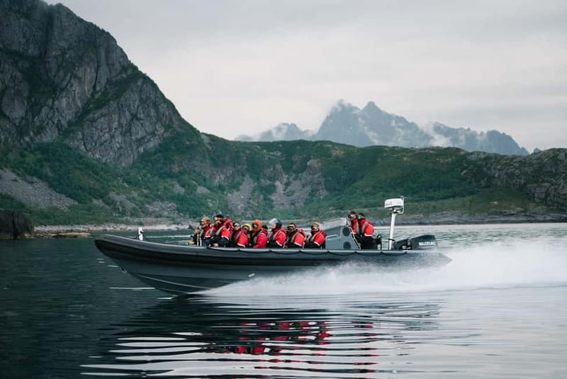 Lofoten: Trollfjord Sea Eagle Safari by RIB Boat - The RIB ride across Raftsundet
