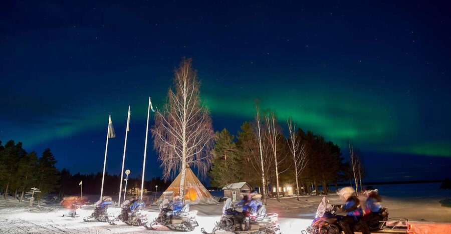 Luleå : Northern lights snowmobile tour - What the aurora stops are really like