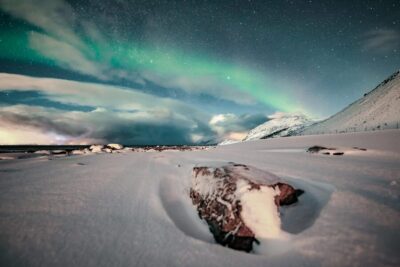 Lyngenalps: Northern Lights Snowmobile Safari