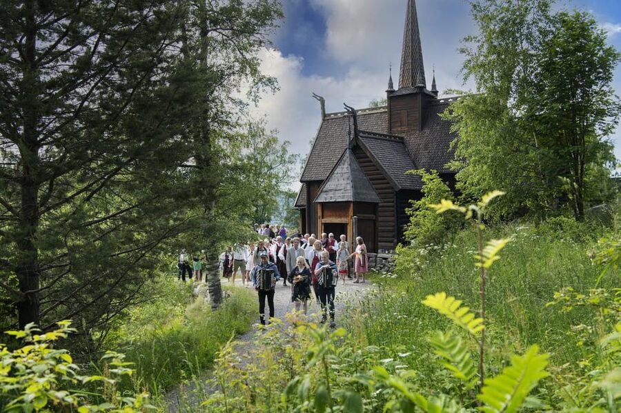 Maihaugen Museum/The Norwegian Olympic Museum, Lillehammer. - Farm buildings from the 16th through 19th centuries