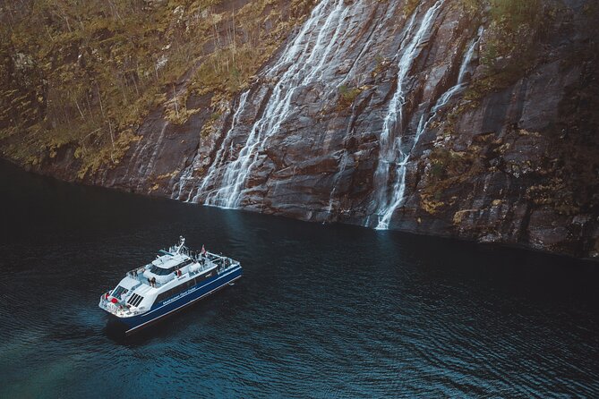 Mostraumen Fjord Cruise - the local operator - Passing Nordhordland Bridge into Osterfjorden