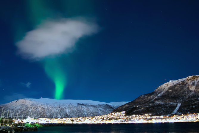 Northern lights cable car excursion - Riding the Fjellheisen Cable Car after sunset