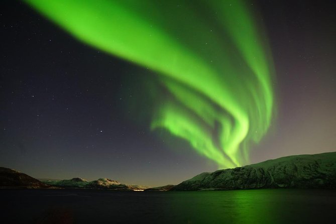 Northern lights - TeslaX Ecofriendly Car - Waiting under the aurora sky